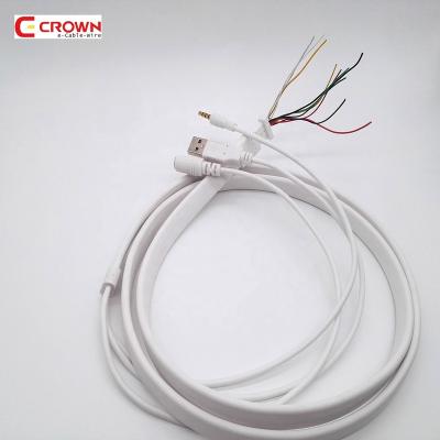 China Ultra flexible slack cable for consumer bending ultra flexible cable assembly for UK famous theme park protection Tablet dock for sale