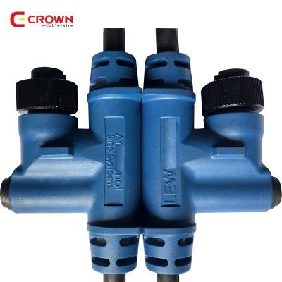 China 6 Way Connection Waterproof Overmolded Amphenol Sien Connector Cable Assembly for sale