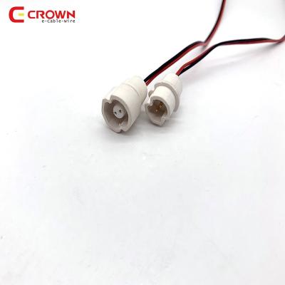 China Gold Plated High Elastic Waterproof 2 Pin Overmolding Cable Assembly For Fridge for sale