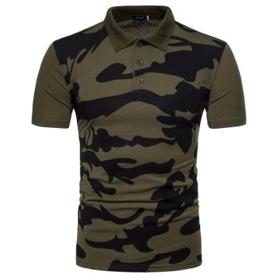 China Viable New Summer Men's Casual Camouflage Lapel Short Sleeve Polo T-Shirt for sale