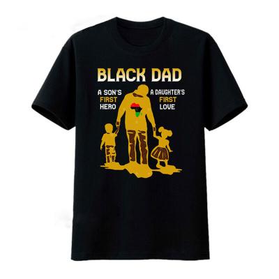 China new design oem wholesale anti-wrinkle mom dad unisex women kids casual family black print t-shirts brands t-shirt men for sale