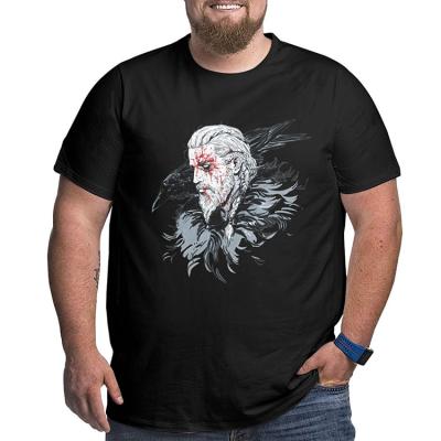 China Big Man Summer Viable Black Short Sleeve Mens Graphic T Shirts Plus Size Oversized Cotton T Shirts for sale