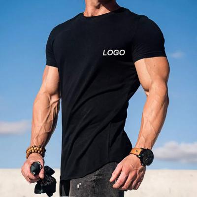 China Hot Sale OEM Summer Anti Shrink Spring Fitness Tank Tops Short Sleeve Tops Gym Sport Use Plain Custom Blank Mens T Shirt T-shirt for sale