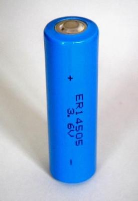 China High energy battery ER14505 3.6v 2400mAh size AA lithium battery for sale