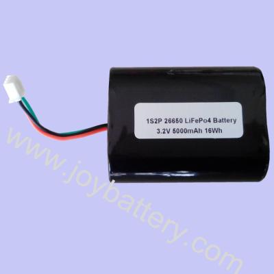 China A123 26650 1S2P 3.2V 5000mAh LiFePO4 battery pack,A123 rechargeable batteries 26650 for sale