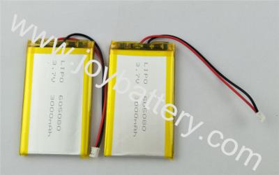 China Rechargeable 605080 li-ion battery 3.7v 3000mah for cellular phone,3.7v 3000mah battery 605080 for sale