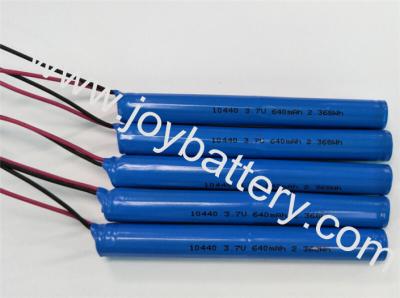 China 10440 1S2P 3.7V 640mAh battery pack ,AAA Size lithium battery icr 10440 3.7v 320mah battery for sale