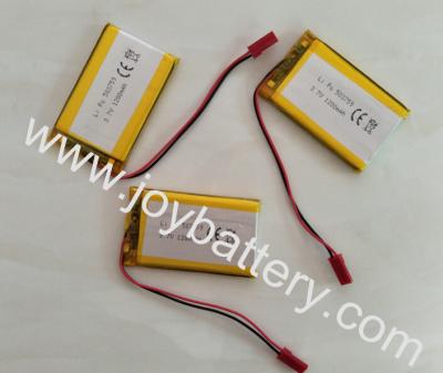 China 503759 3.7v 1200mah with PCM and wire,Rechargeable lithium polymer battery 503759 3.7v 1200mah for sale