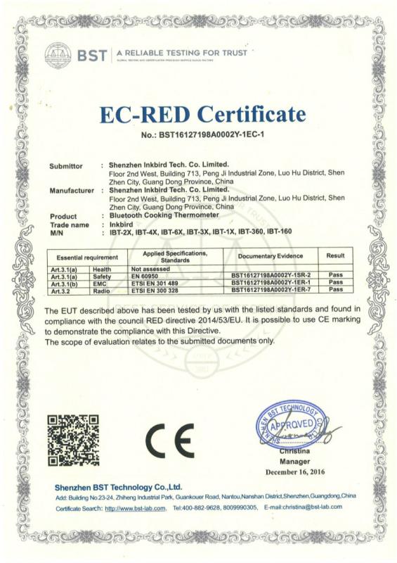 CE - Shenzhen Inkbird Technology Co., Ltd.