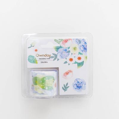 China New Product Factory Supplier Waterproof Variety Flowers Series Handcrafts Washi Tape for sale