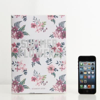 China New Product Original Diffused Life Rubber Cover This Summer Daily Flower Book Exercise Gorgeous Rubber Cover Book for sale