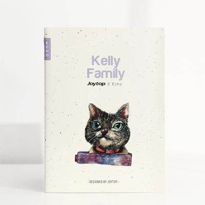 China Original promotion clip new product quilting school notebook Meow Kelly family cablebook for sale