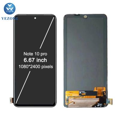 China Pantalla De celular for mi note 8+note+10+lcd pro display for redmi note 10 pro max lcd 6.4 inch for sale