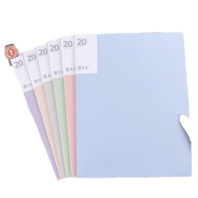 China Office School Folder Display Book School Supplies Attractive Colorful Plastic Document File Folder for sale