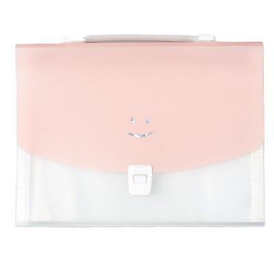 China Eco-Friendly Logo Expandable Cover Standing File Folder Multi Pockets Size Backing PP Expanding Folder for sale