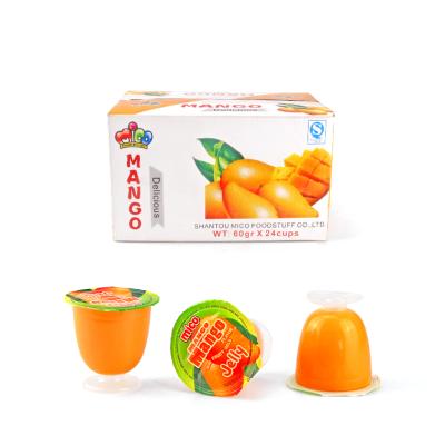 China 60g Delicious Nutritious Mini Fruit Mango Flavor Jelly Assorted Pudding for sale