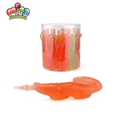 China Short Fruit Animal Nutritious Jelly Drinks Cup Candy Juicy Assorted Crocodile Shape for sale