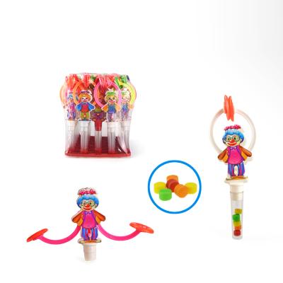 China Nutritious Custom Cheap Funny Kids Drum Clown Toy Candy For Kids for sale