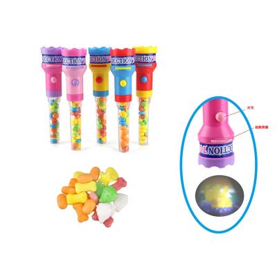 China New Normal High Quality Flashlight With Cartoon Animals Projector Toy Candy for sale