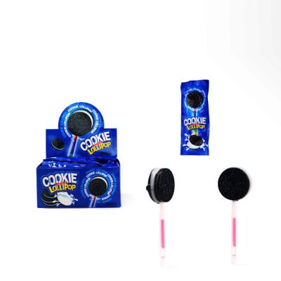 China 2020 Nutritious Popular Fluorescent Oreo Chocolate Cookies Lollipop For Kids for sale