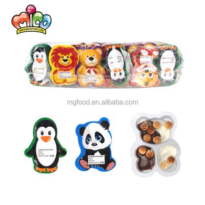 China Nutritious Halal Cute Animals Chocolate Jam With Cookie Surprise Egg For Kids for sale