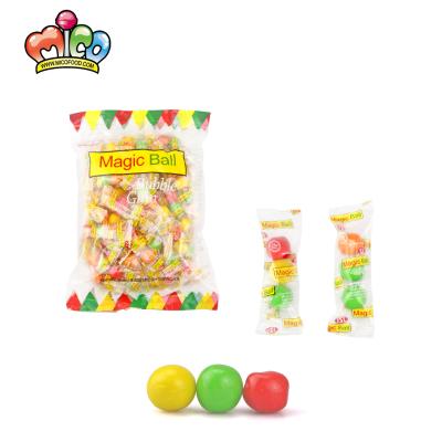 China Normal Wholesale Custom Color Mix Low Price Crunchy Bubble Gum Chewing Ball for sale