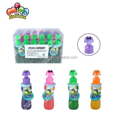 China Custom Wholesale Cartoon Pattern Frog Shape Spray Liquid Candy In Display Box for sale