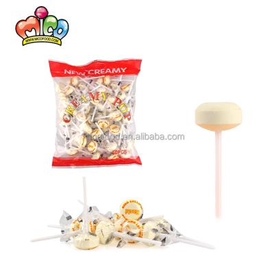 China Natural Custom Hot Snacks Logo 8g Milk The Flavor Ring Lollipop Tablet Candy In Bag for sale