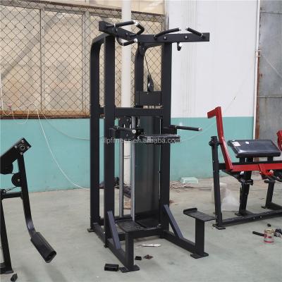 China Commercial Use Gym Assisted Chin Trainer / Dip Machine For Gym Pin Loaded Machine for sale