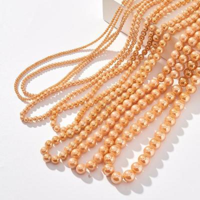 China Factory Price Shiny Light Crystal Beads Strands Glass Decoration Low MOQ Bead String Trim For Dresses for sale