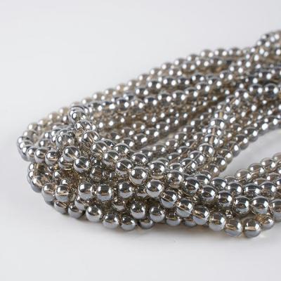 China Manufacturer Shiny Wholesale 3/4/6/8/10/12/14/16 mm Beads Crystal Beads Strand Glass For Jewelry Making for sale