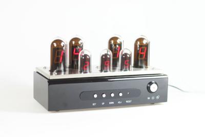 China 24 Hour Digital Alarm Hi-End LED Nixie Tube Clock For Bedside for sale