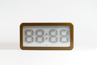 China Unique Fashion Dot Matrix Clock, Metal Classical Pin Clock for sale