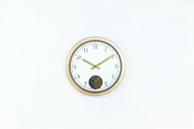 China 12 Inch Single Eye Decorative Wall Clock Round For Room for sale