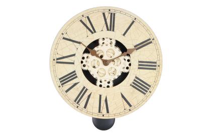 China Hang Roman Numerals Clock , 14 Inch Wood Clock For Festival for sale