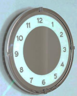 China Fashion Metal Electronic Time Clock With Mirror For Bathroom for sale