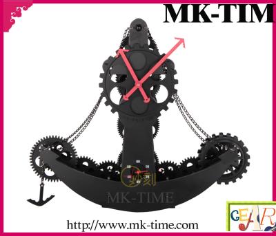 China MK-TIME Black Gear Moving Gears Clock Of Pirate Ship HY-F028-B for sale