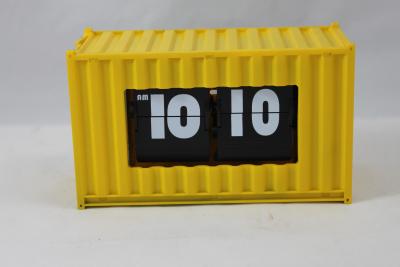 China 2013 New Design Container Flip Table Clock for sale