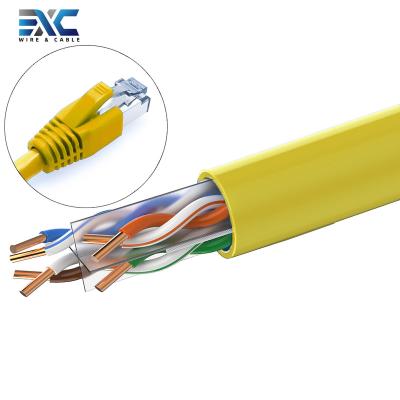 China Bare Copper Cat6 RG45 Lan Cable For Data Centers Ethernet Network Cat6A UTP and Router EXC-Cat6-UTP Computer for sale