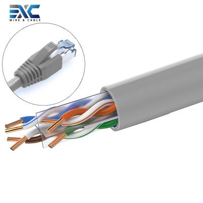 China Pure Bare Copper Cat6 RG45 Lan Cable For Data Centers Ethernet Network Cat6A Networking and Router EXC-Cat6-UTP Computer for sale