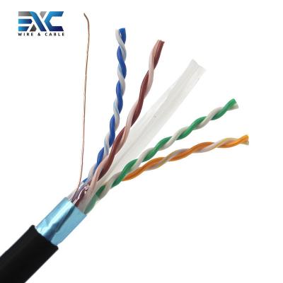 China Computer 305M Roll 23AWG Ethernet Lan Network CCA Cat6 FTP Cable For Indoor Outdoor Camera Router for sale