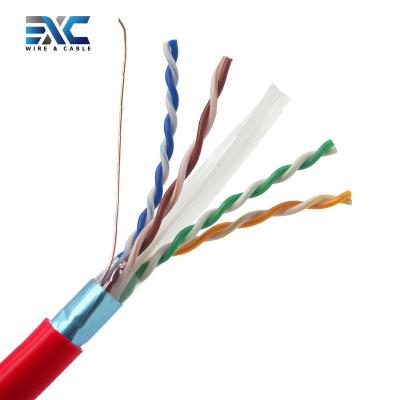 China Computer Lan Network 305M Roll 23AWG Ethernet CCA Cat6 FTP Patch Cable For Indoor Outdoor Camera Router for sale