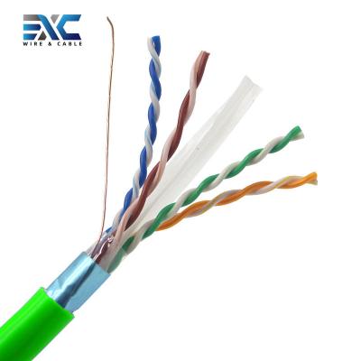 China Computer Ethernet Lan Network 305M Roll 23AWG CCA Cat6 FTP Patch Cable For Computer Indoor Outdoor Camera for sale