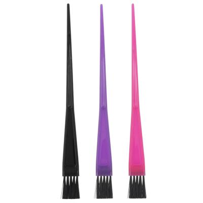 China 3pcs Barber Nylon Bristles Small Dyeing Plastic Hair Coloring Highlighting Brush for sale