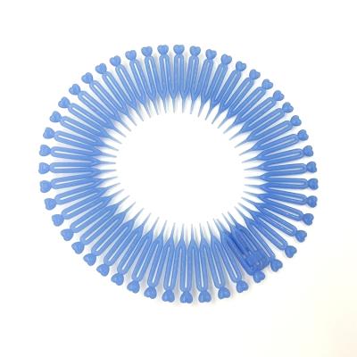 China Hot Sale Plastic Blue Stretch Hair Comb Plastic Circular Flexible Headband for sale