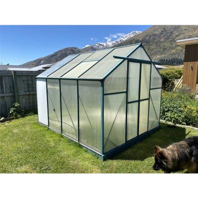 China Easily Assembled Green House Tunnel Green Tent Aluminum Garden Greenhouse Tunnel Outdoor Garden Plant Growing Warm House for sale