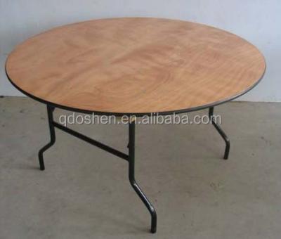 China Modern Round Wood Folding Table for sale