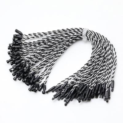 China Other Wholesale Black String Hair Tag Buckle Sealing Hang Hand Clothes Label Tag Rope for sale