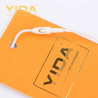 China Other Hot Sale Customized Hair Tag Tie Polyester Logo Cloth Tag String Seal for sale