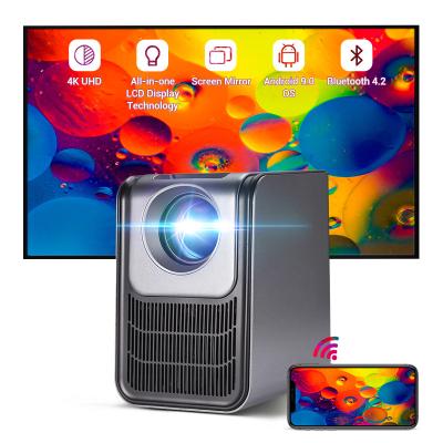 China Pico High Quality 4 Core Mini LCD Business Meeting Projector Android 9.0 with 2.4/5G Wifi Home Theater Projectors for sale